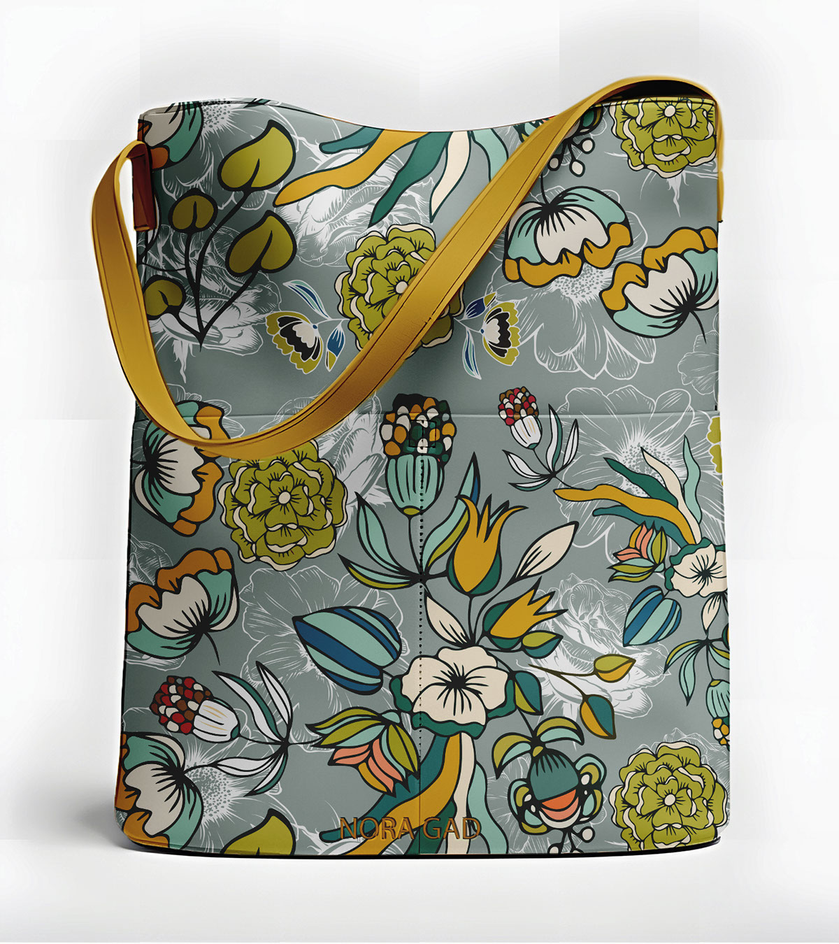 Botanical Serenade Seamless Pattern 12x12 inches rendition image