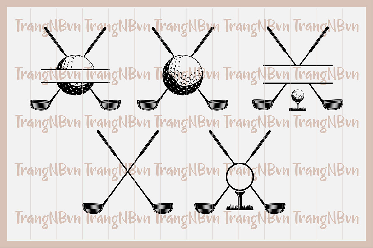 Golf Monogram rendition image