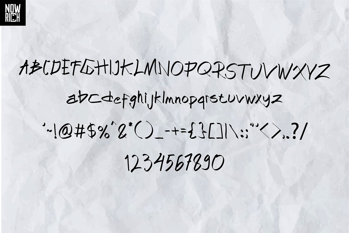 Discerning Typeface and Artwork rendition image