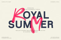 Royal Summer - Experimental Display Typeface
