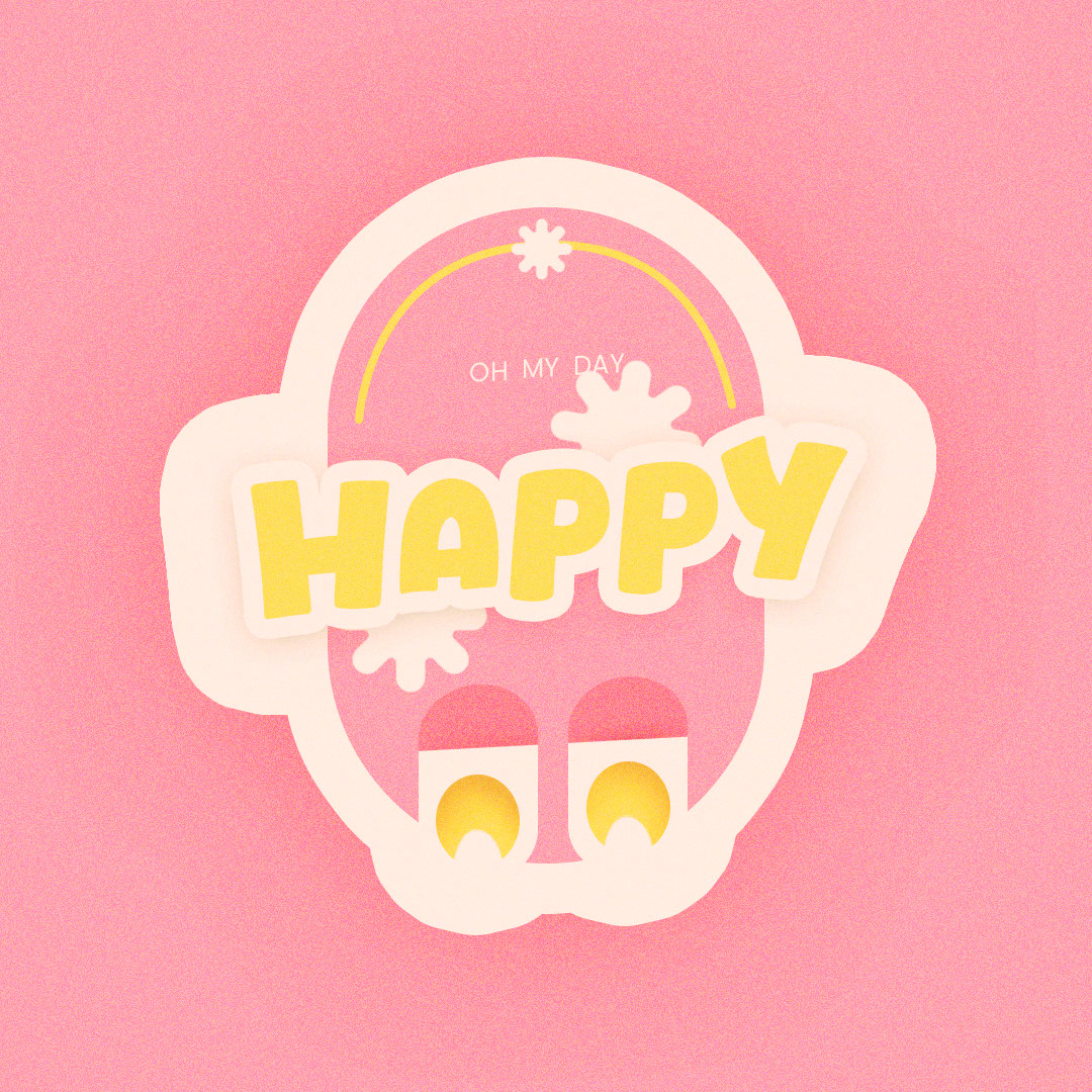 Happy Stickers rendition image