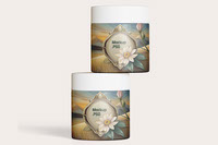 Packaging jar cosmetic mockup editable