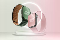 Free PSD Apple Watch Series 7 mockup