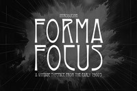 Forma Focus A Vintage 1900s Typeface