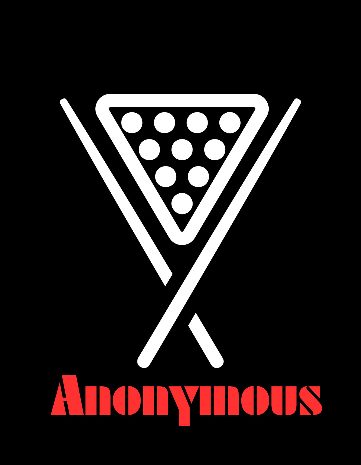 Anonymous Pool Team Logo shirt design rendition image