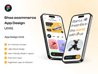 Ecommerce Shoe Mobile App UI Kits Design