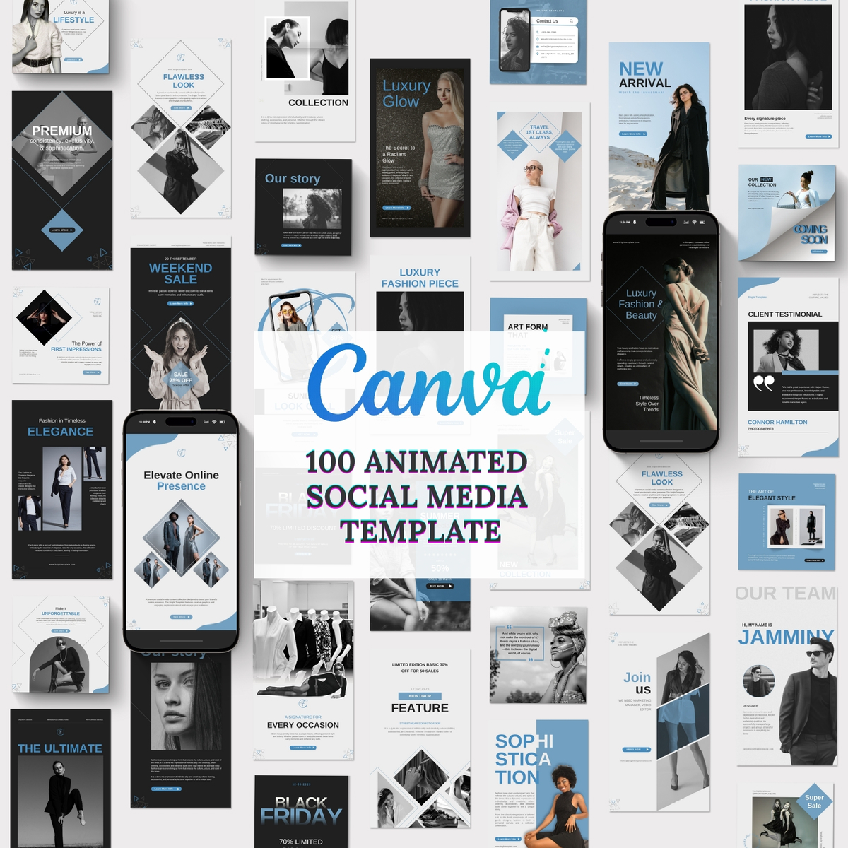 100 Animated Canva Instagram Social Media Bundle on Behance :: Behance