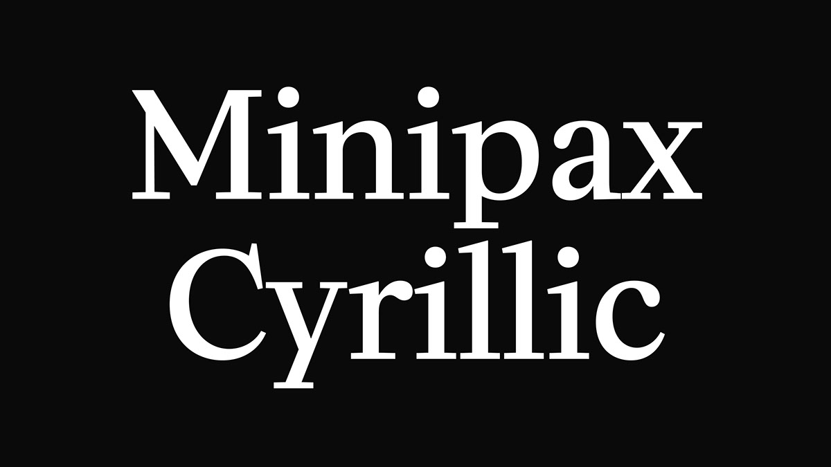 Minipax Cyrillic rendition image
