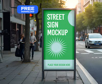 FREE Sign Board mockup :: Behance
