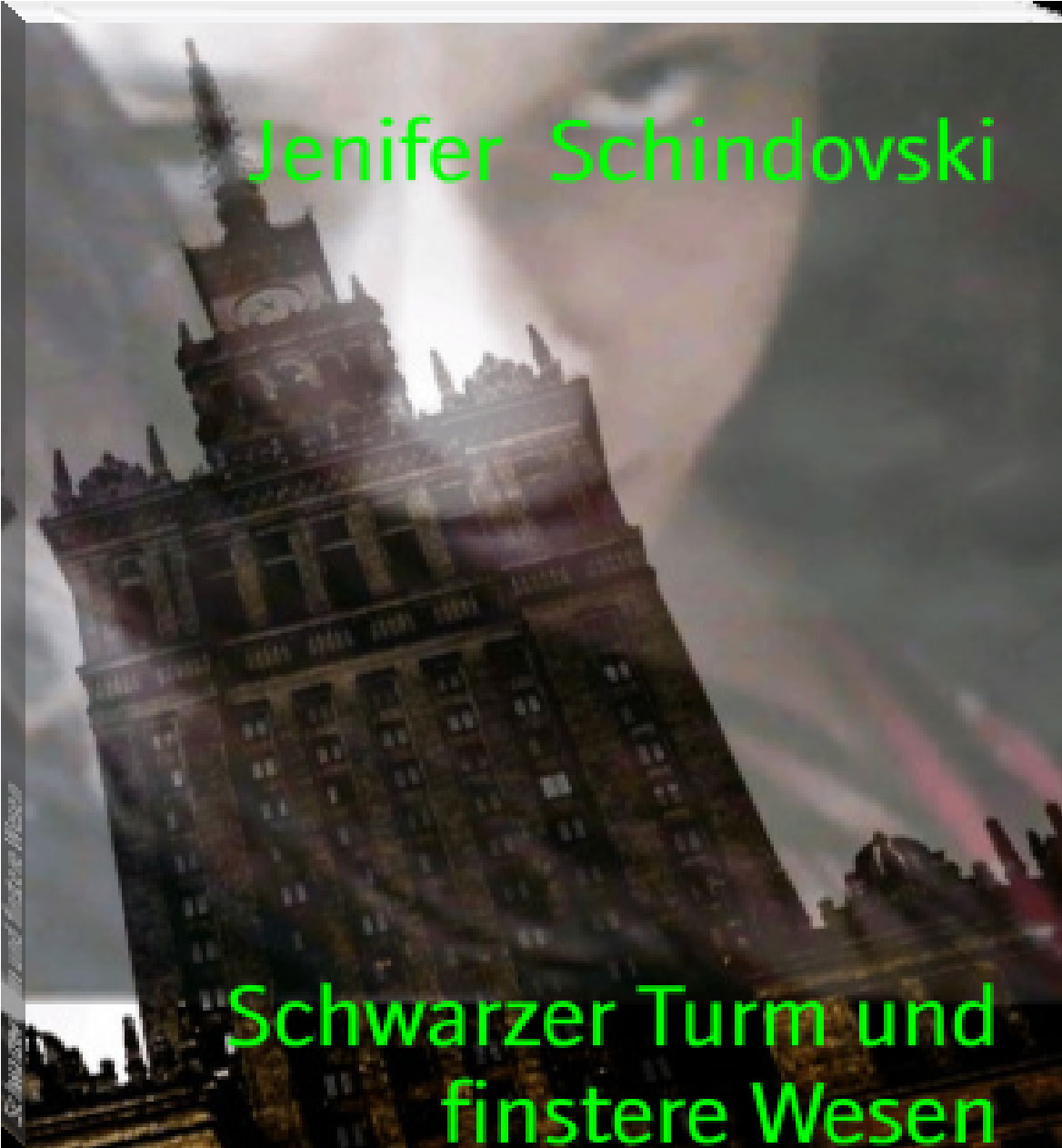 Schwarzer Turm und finstere Wesen rendition image