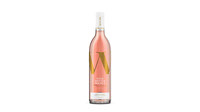 Mockup of Rose Wine Bottle with Smooth Label