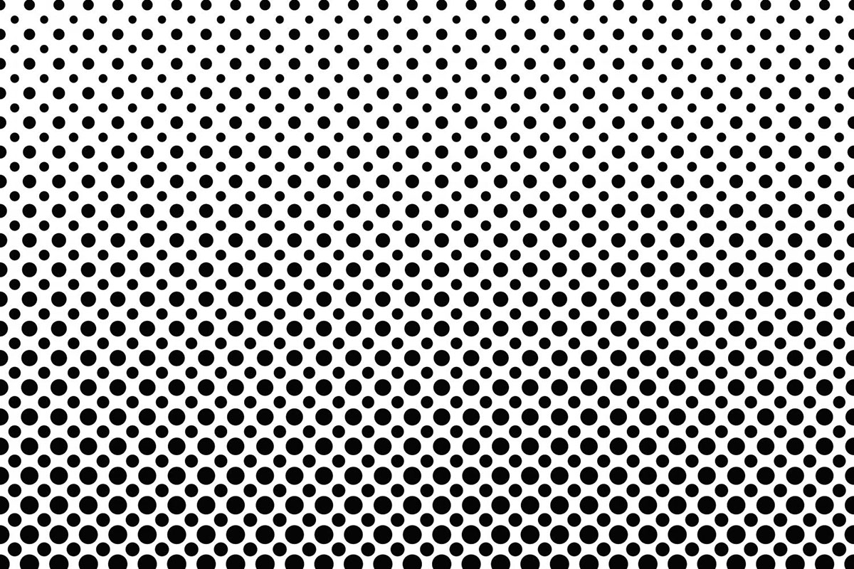monochrome-dot-pattern rendition image