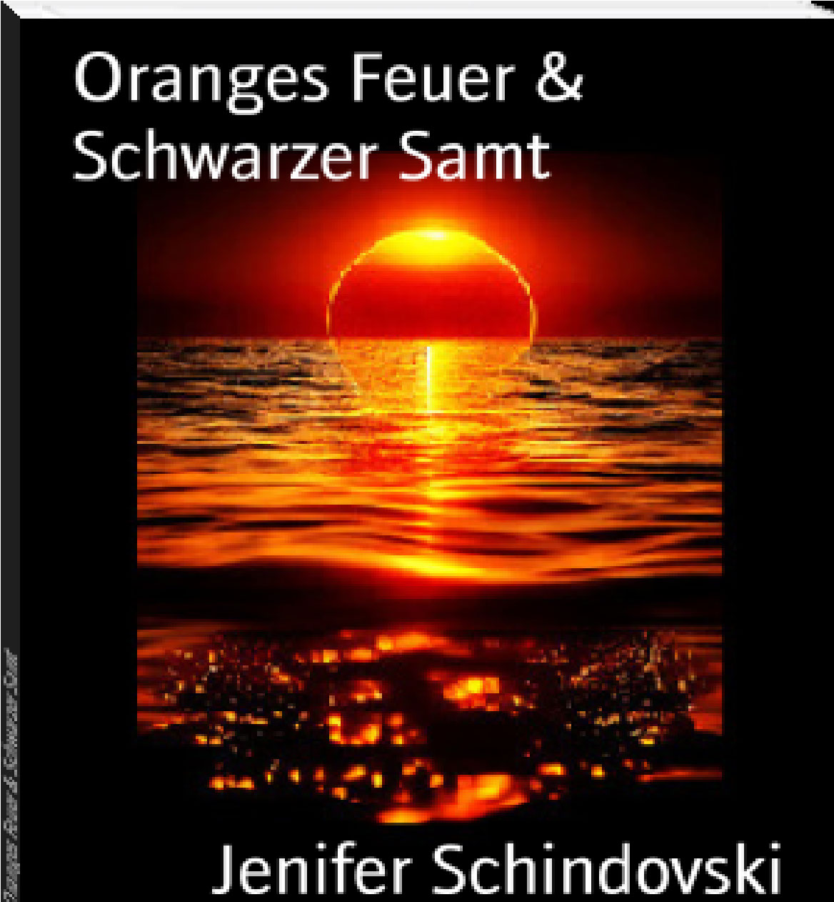 Oranges Feuer  Schwarzer Samt rendition image