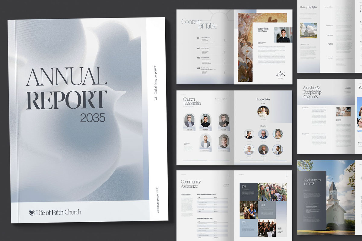 Church Annual Report Template on Behance :: Behance