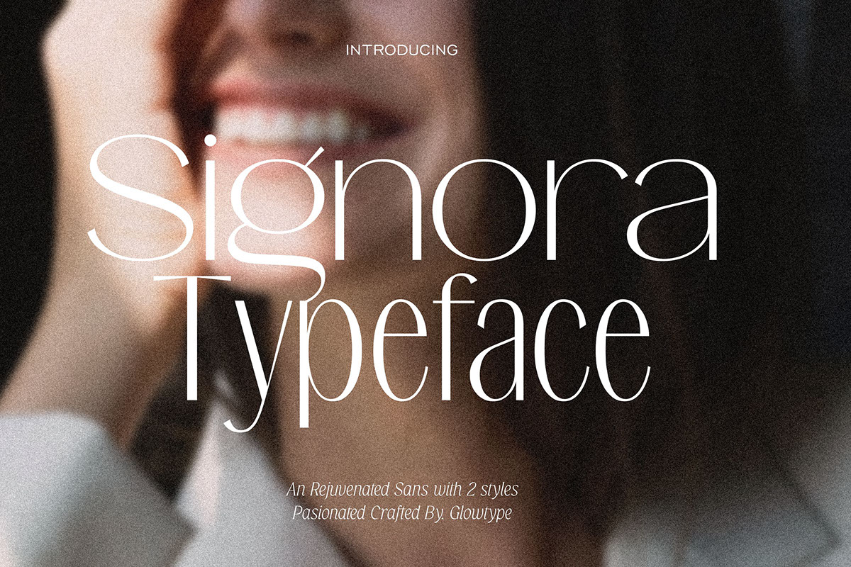 Signora Typeface rendition image