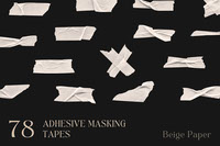 Beige Paper Adhesive Masking Tapes
