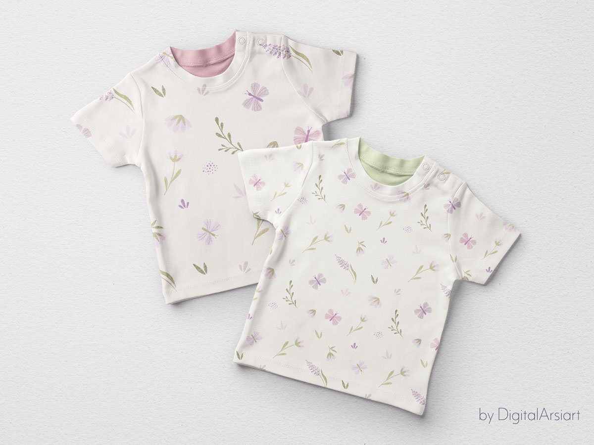 Floral summer seamless pattern Kids ditsy pattern rendition image