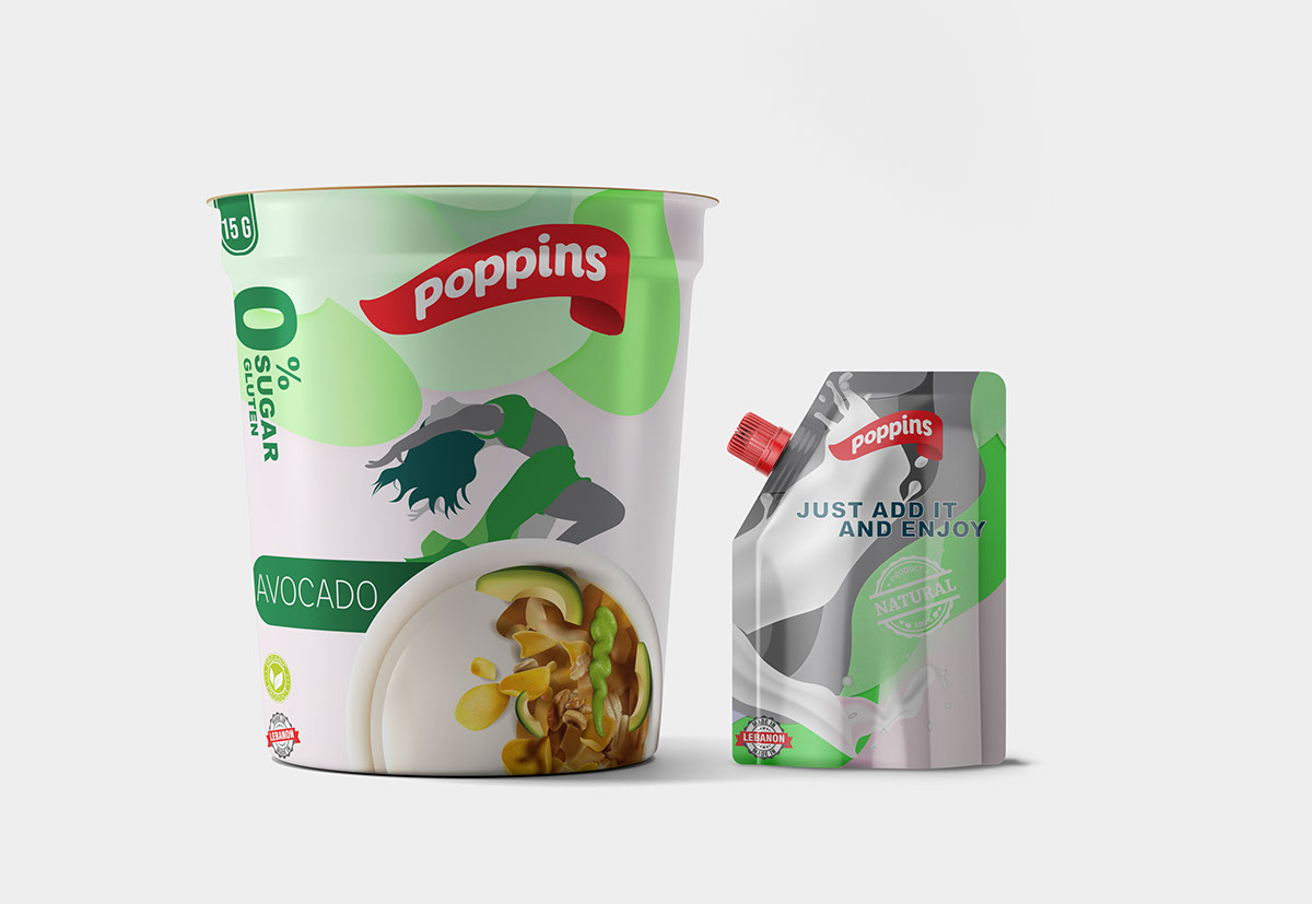 Poppins Packaging design rendition image