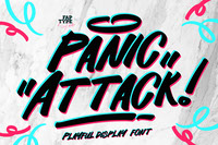 Panic Attack Playful Display Font