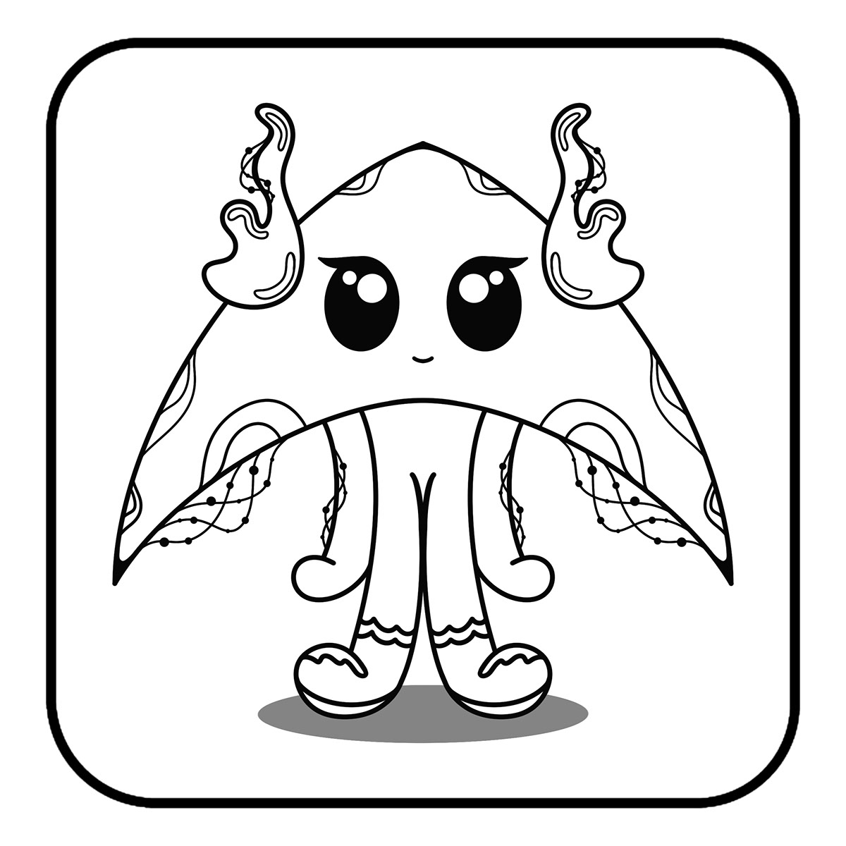 Free Coloring Rendering Cutie Characters Coloring Book on Behance :: Behance