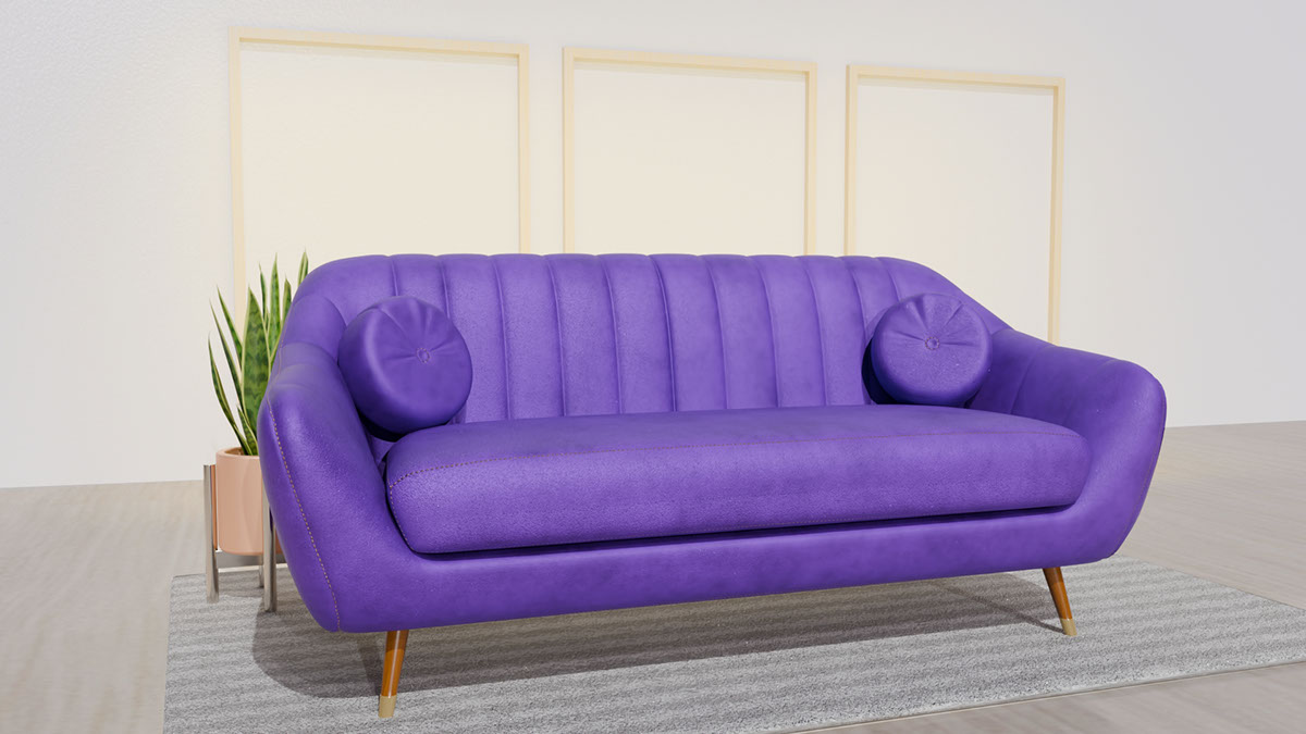 Velvet Sofa rendition image