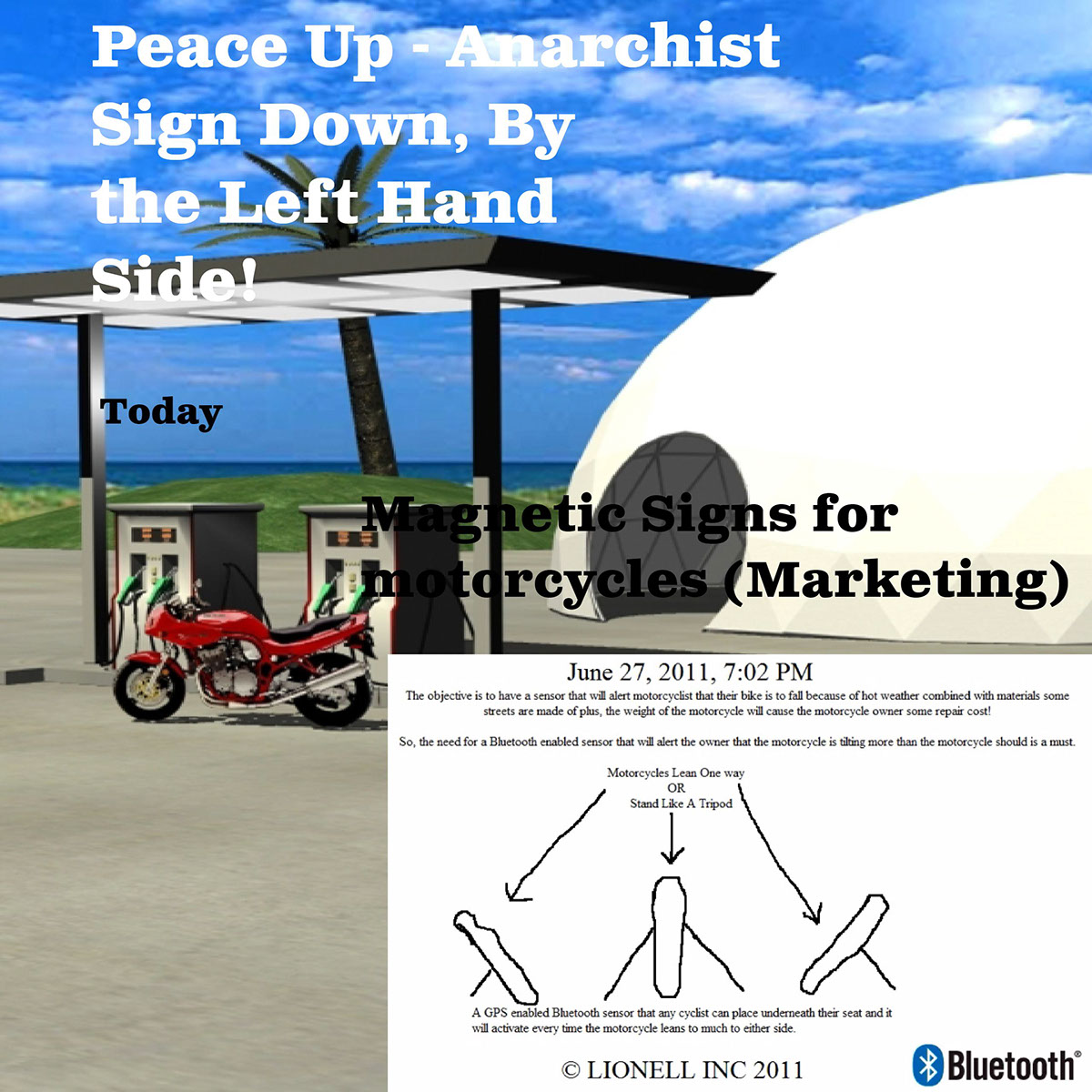 Peace Up - Anarchist Sign Down, By the Left Hand Side!