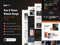 Gym and Fitness Landing Page UI Design