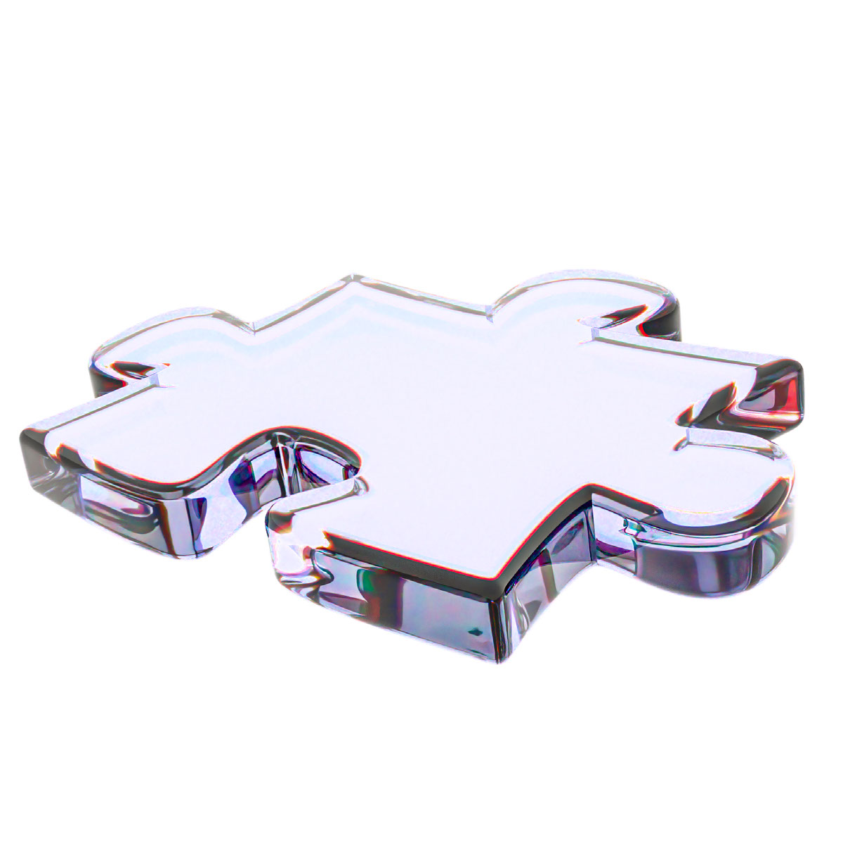 Free 3D Glass Puzzle Pieces on Behance :: Behance