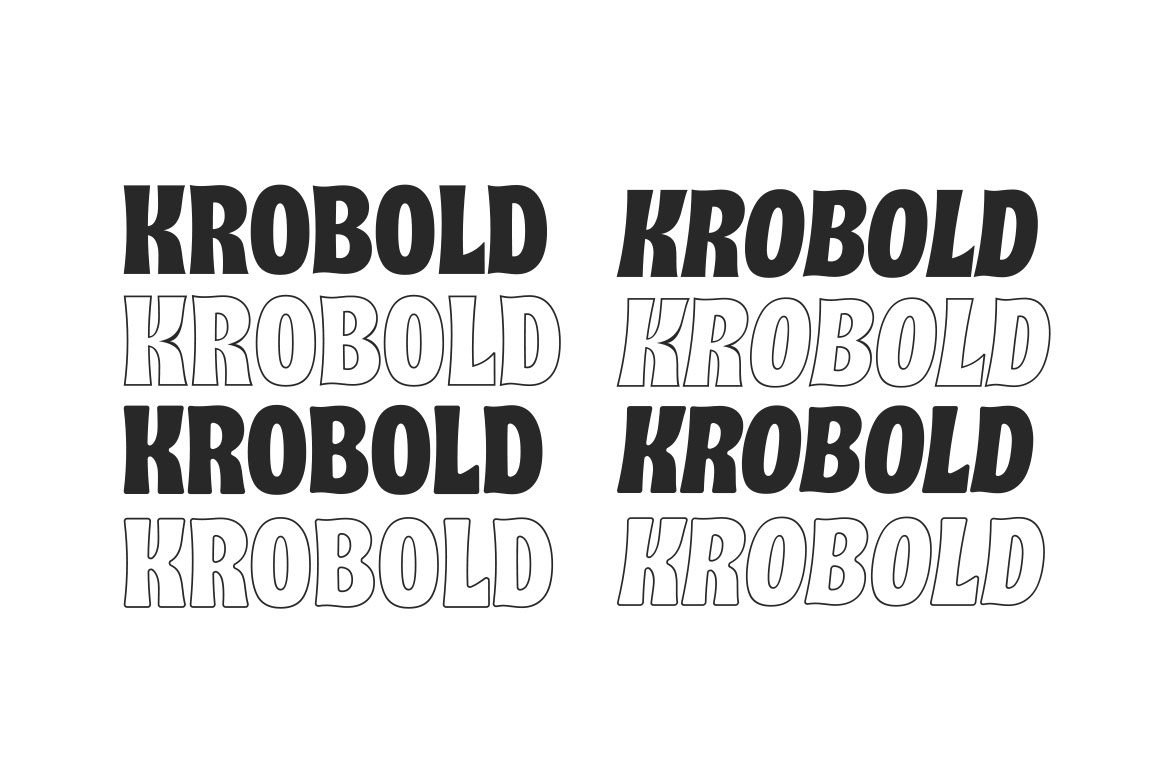 Krobold Font Family rendition image