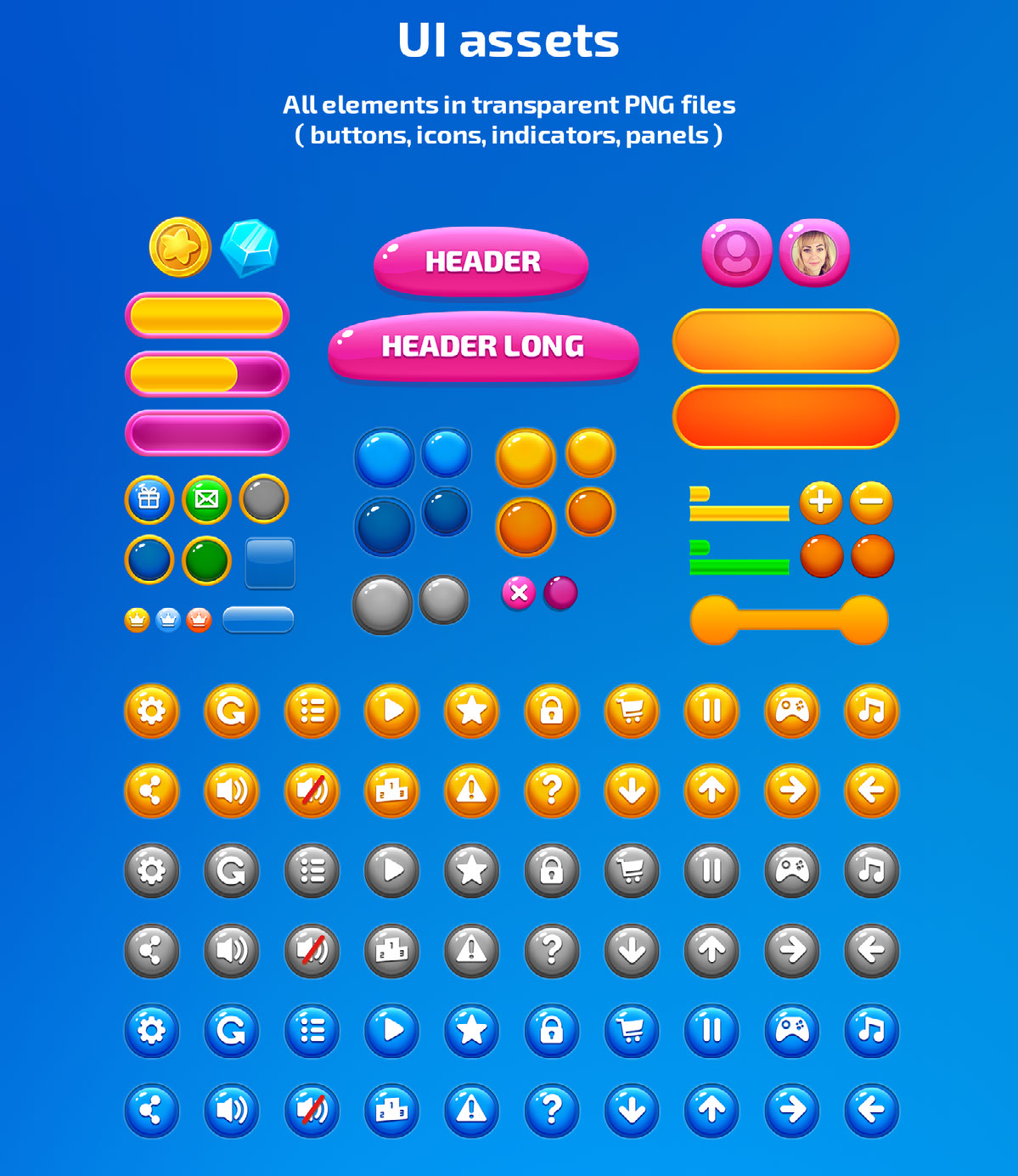 Game UI Pack for Casual Mobile Games on Behance :: Behance