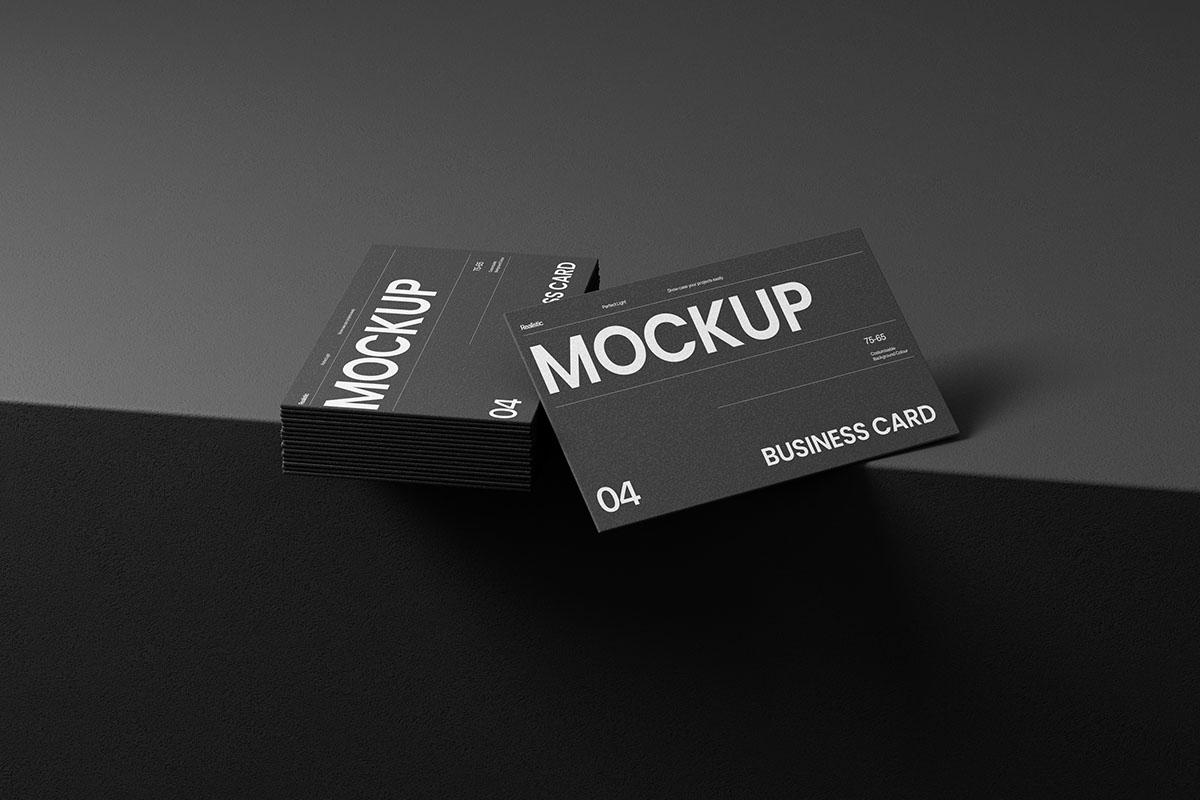 Business Card Mockup rendition image