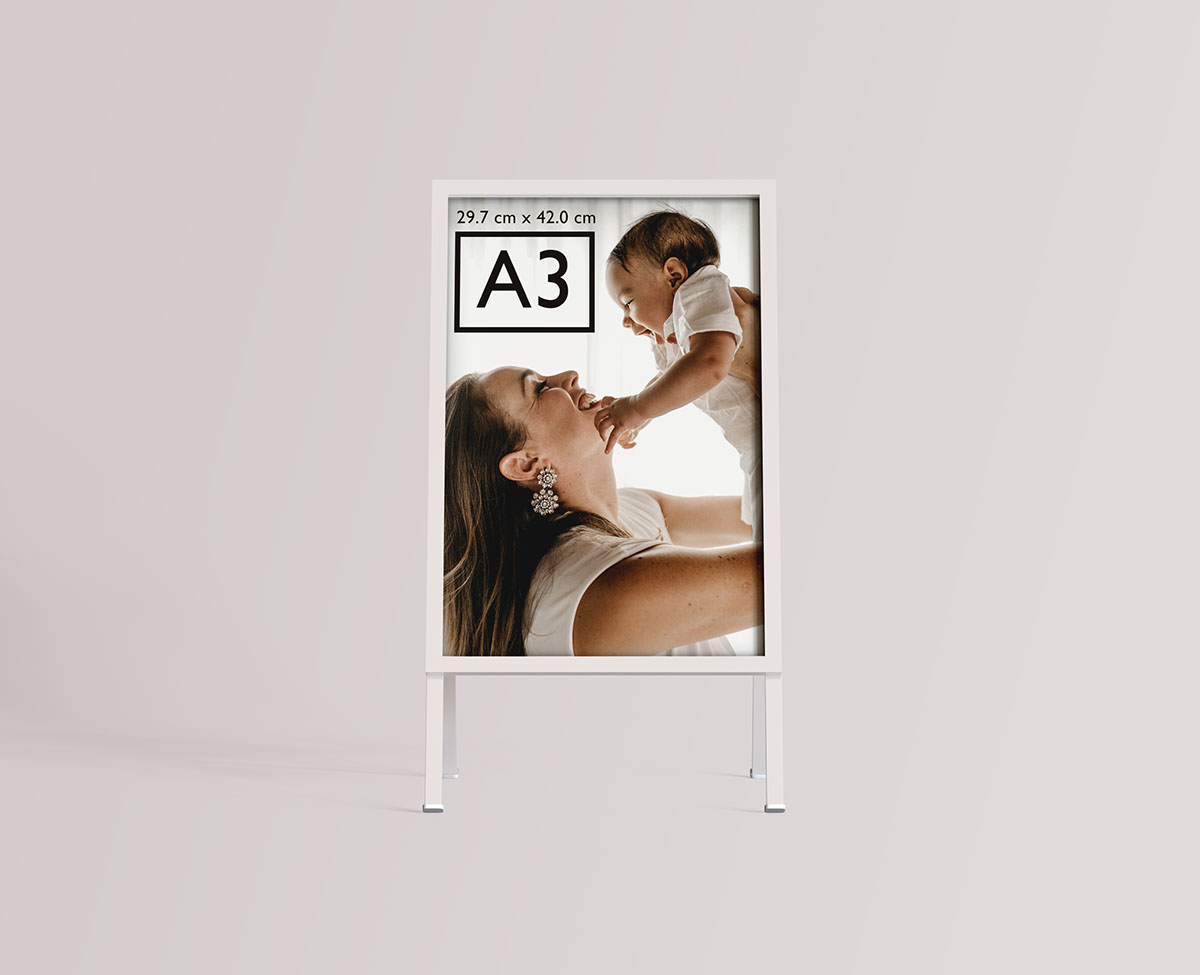 Advertising Stand Mockup PSD Editable rendition image