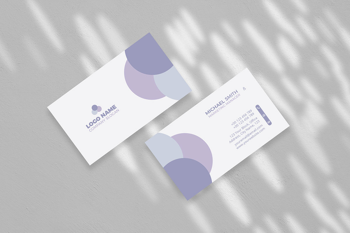 Professional Business Card Template rendition image