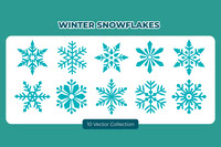 Winter Forest Tree Vector Set
