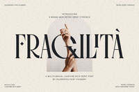 Fragilita A Retro Ligature Rich Serif Font