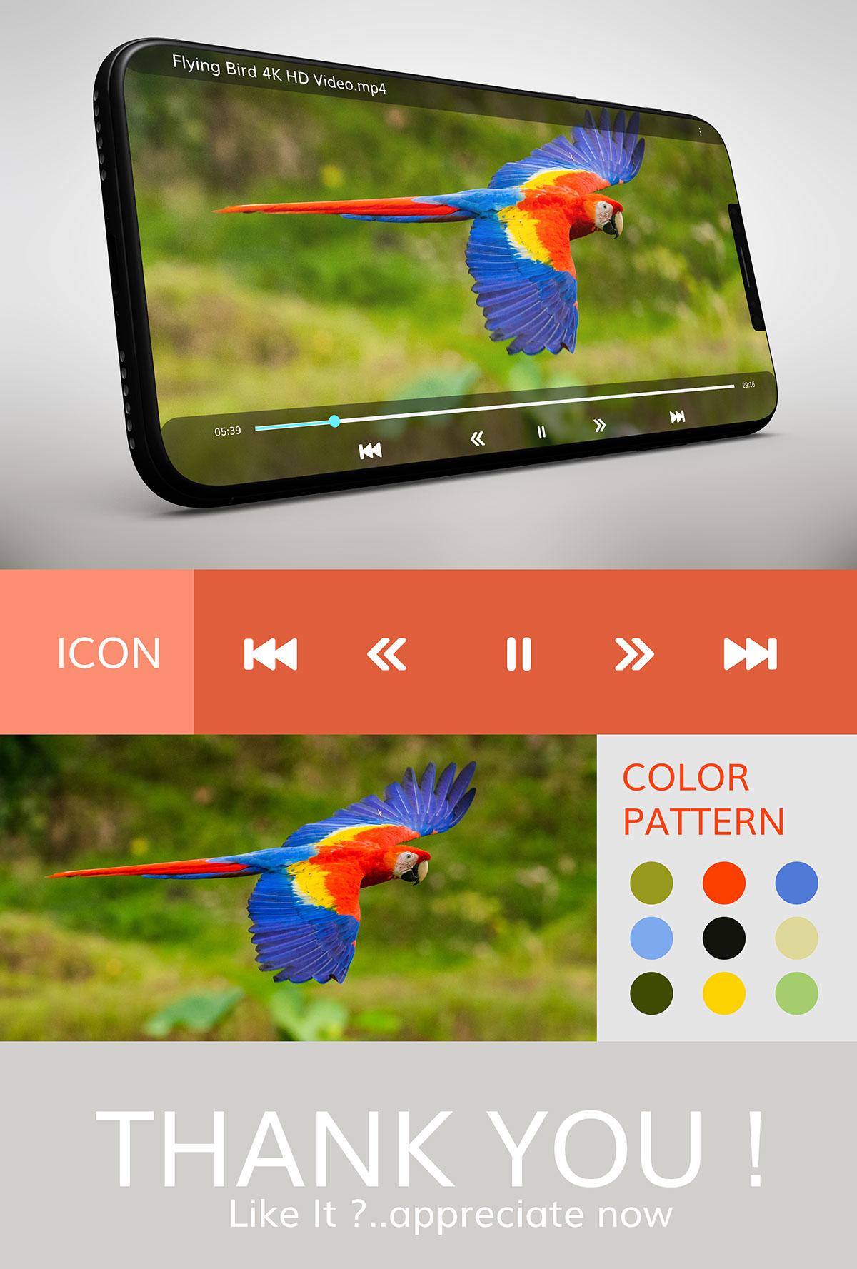 Video Player Mockup rendition image