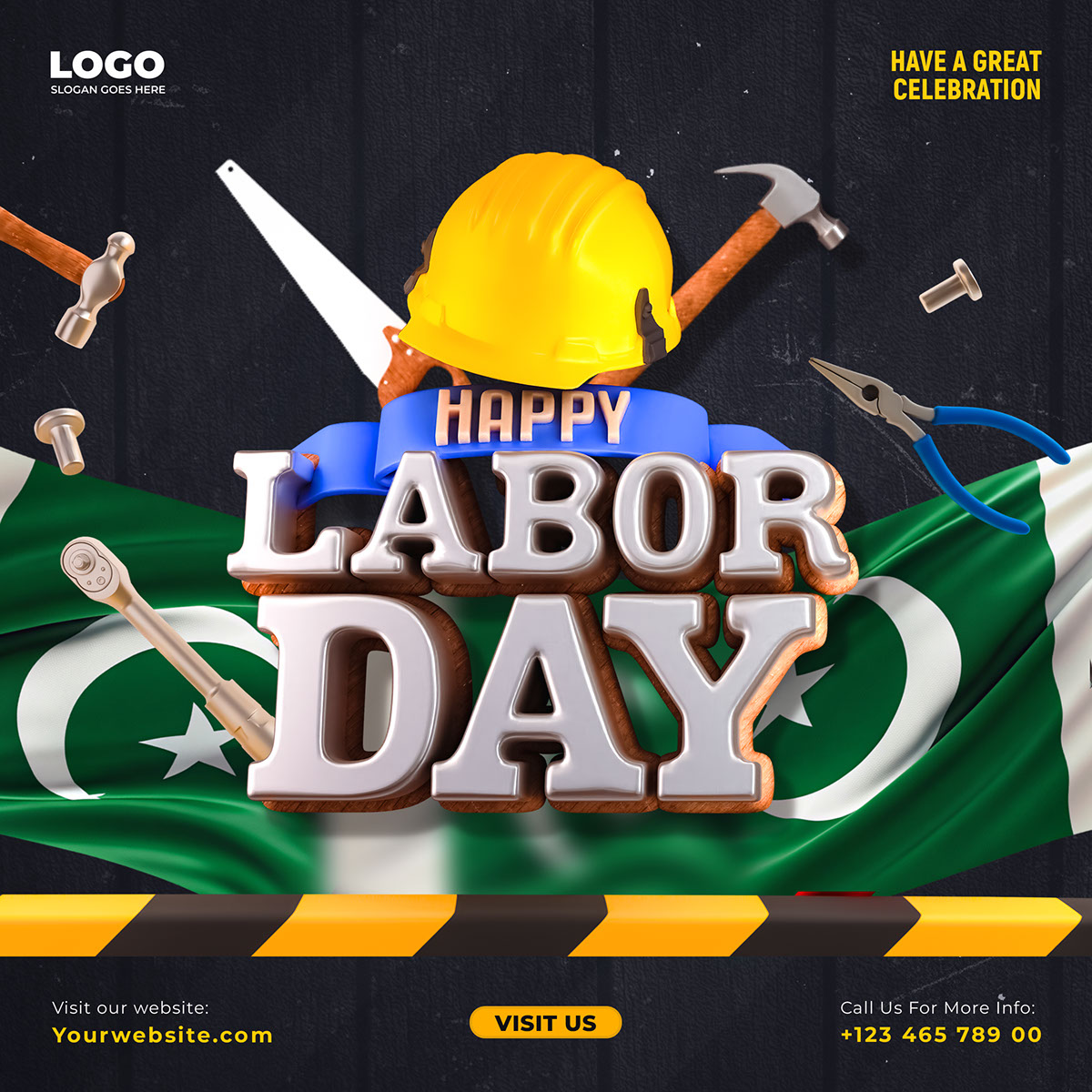 Happy Labor Day rendition image