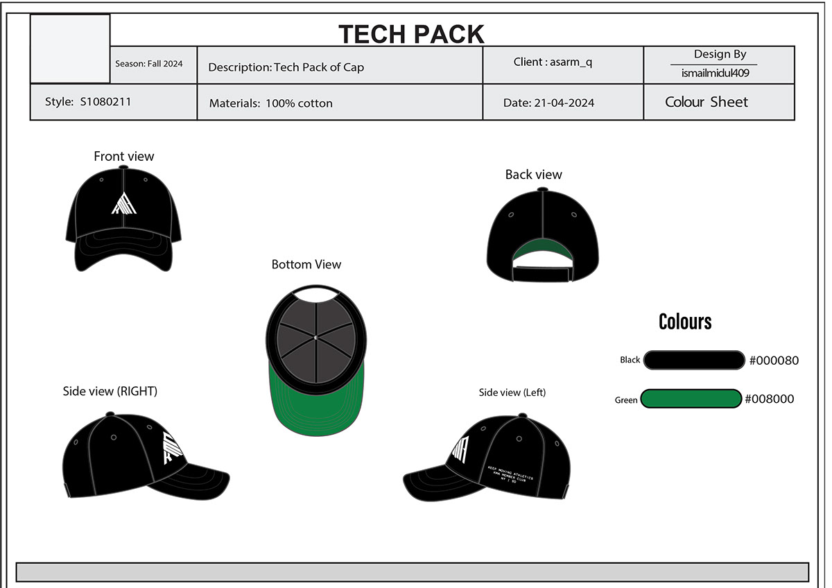 Tech Pack Of Cap on Behance :: Behance