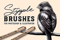 Stipple Brush Set for Photoshop and Illustrator