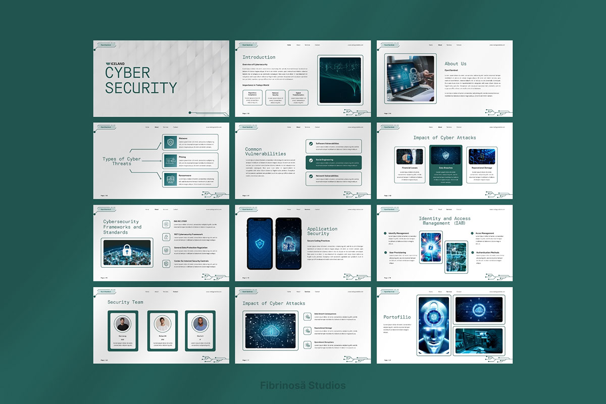 Cybersecurity PowerPoint Template on Behance :: Behance
