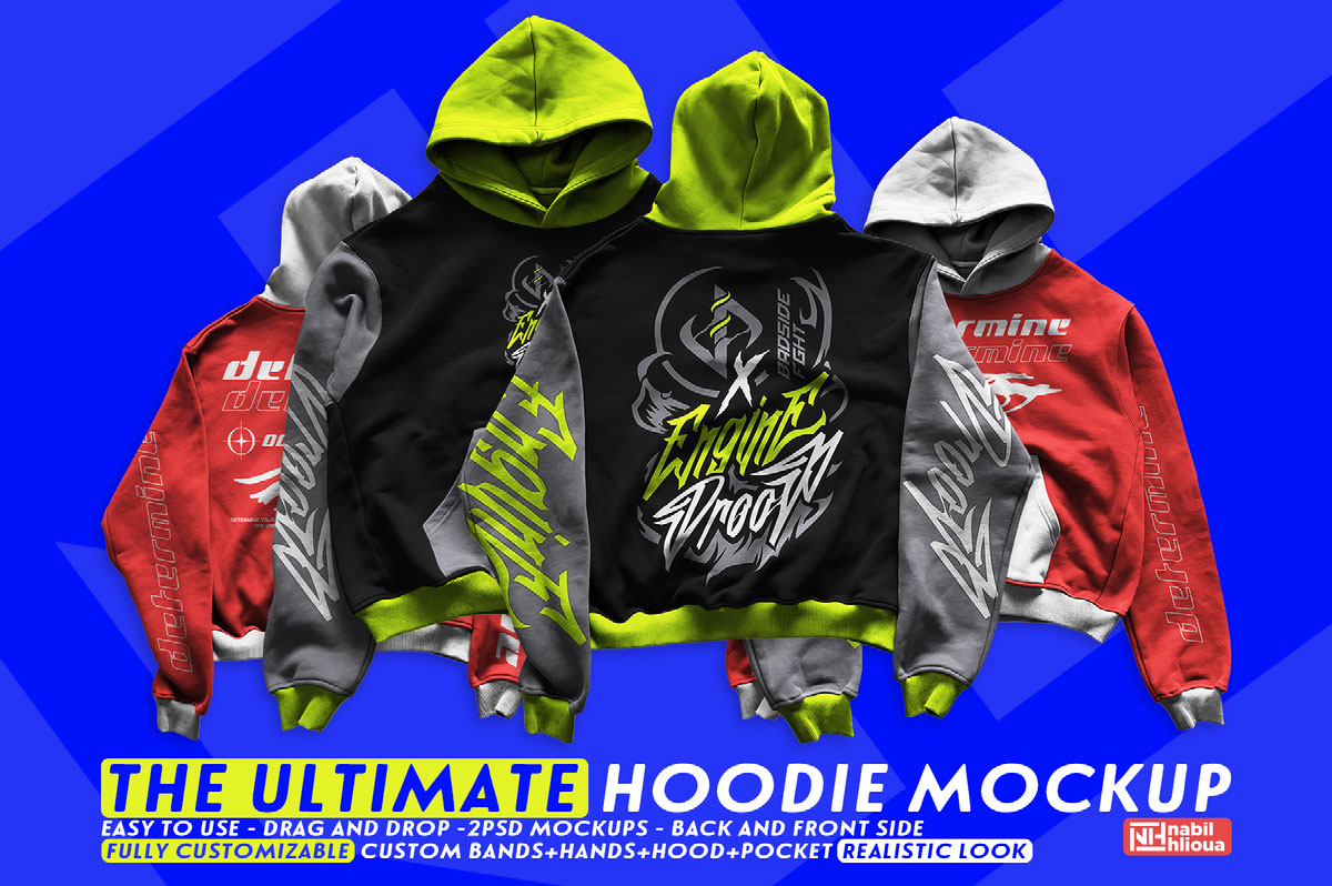 the ultimate realistic hoodie mockup PSD template on Behance Behance