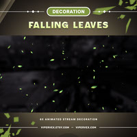 Falling Leaves Stream Decoration Vtuber Assets