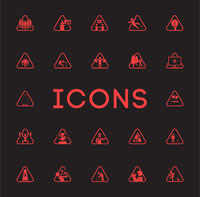 Vector Warning Icons
