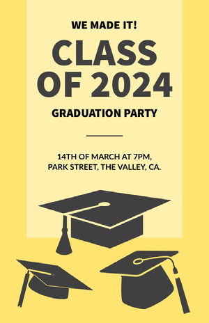 Graduation Poster Templates Adobe Spark