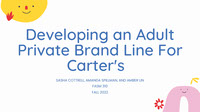 Brand Extension for Carters