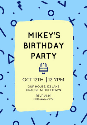Free Birthday Invitation Templates For Boys Adobe Spark