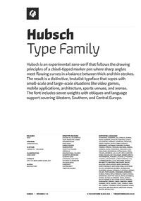 Hubsch PDF Specimen