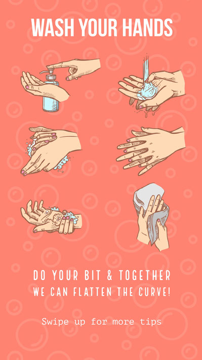 Free Wash Your Hands Poster Designs Templates Adobe Spark