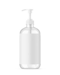 Clear Pump Bottle - Soap Bottle - PSD Mockup