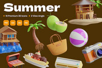 Summer 3D Icon